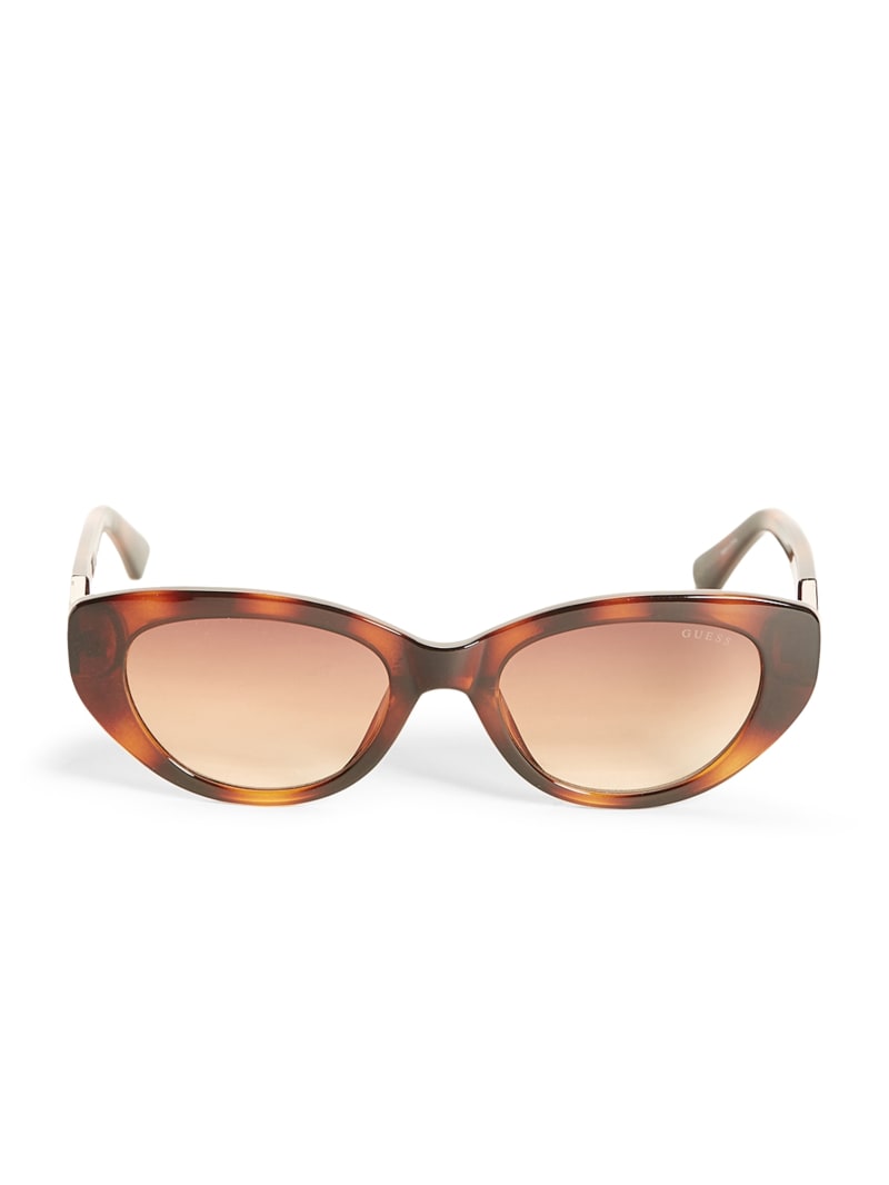 Okulary Słoneczne Damskie Guess Colored Plastic Cat-Eye Różowe Złote | 9407261-KV