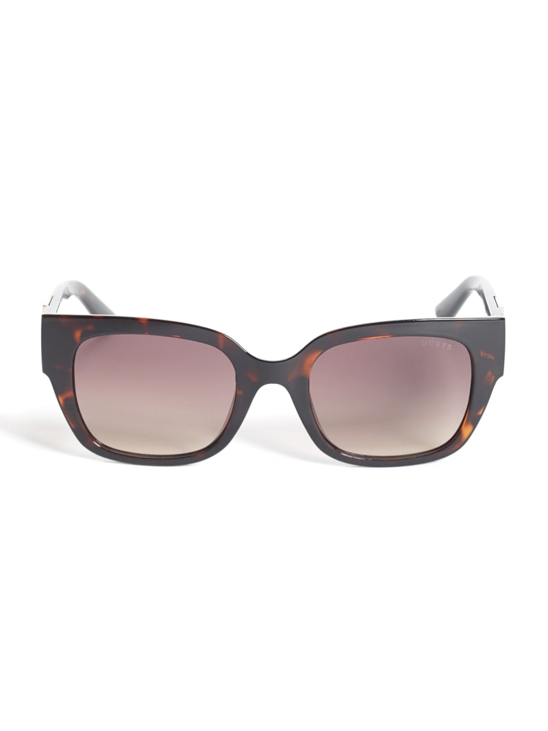 Okulary Słoneczne Damskie Guess Tortoise Square Różowe Złote | 3940216-NF