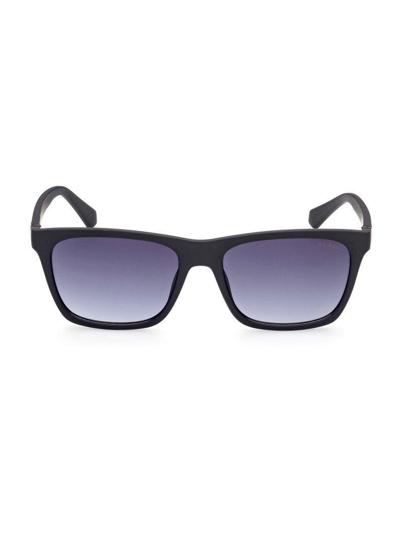 Okulary Słoneczne Męskie Guess Square Czarne | 8036945-OX