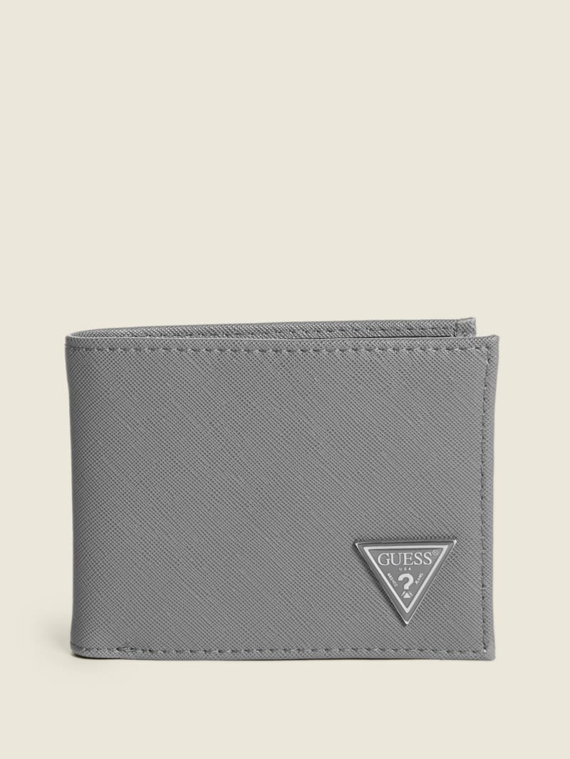 Plecaki Męskie Guess Certosa Skórzane Billfold Szare | 2387640-GX