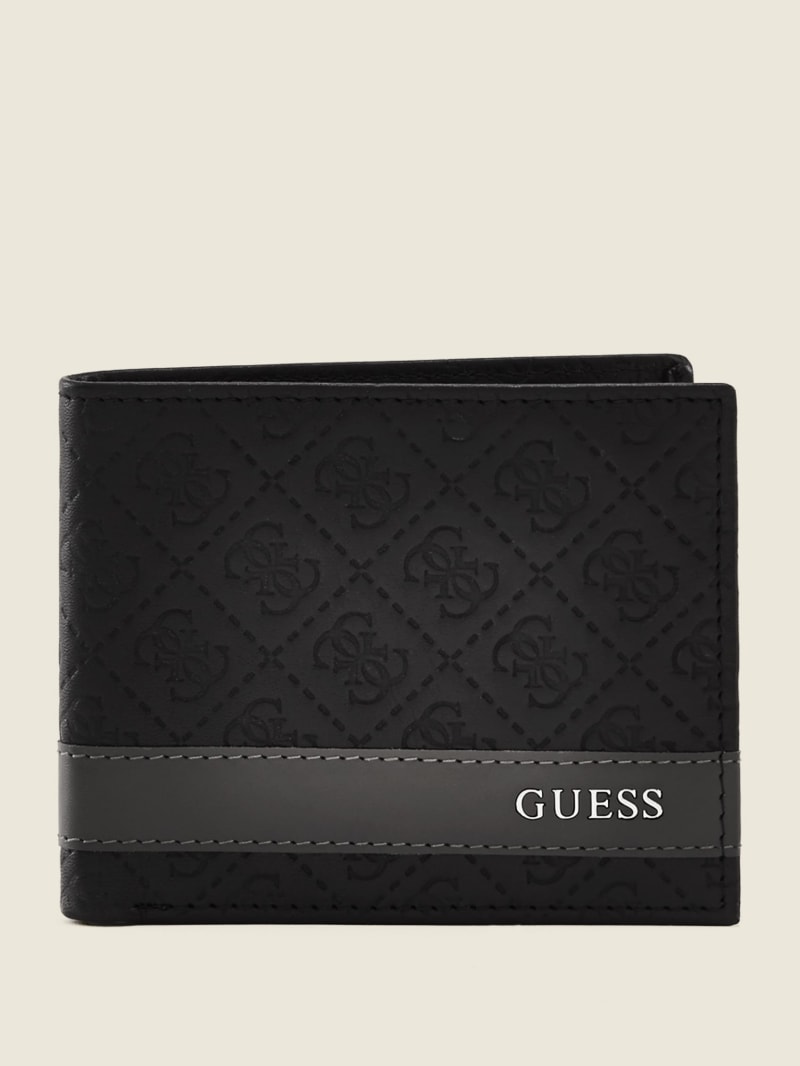 Plecaki Męskie Guess Mesa Double Billfold Czarne Szare | 1628459-TK