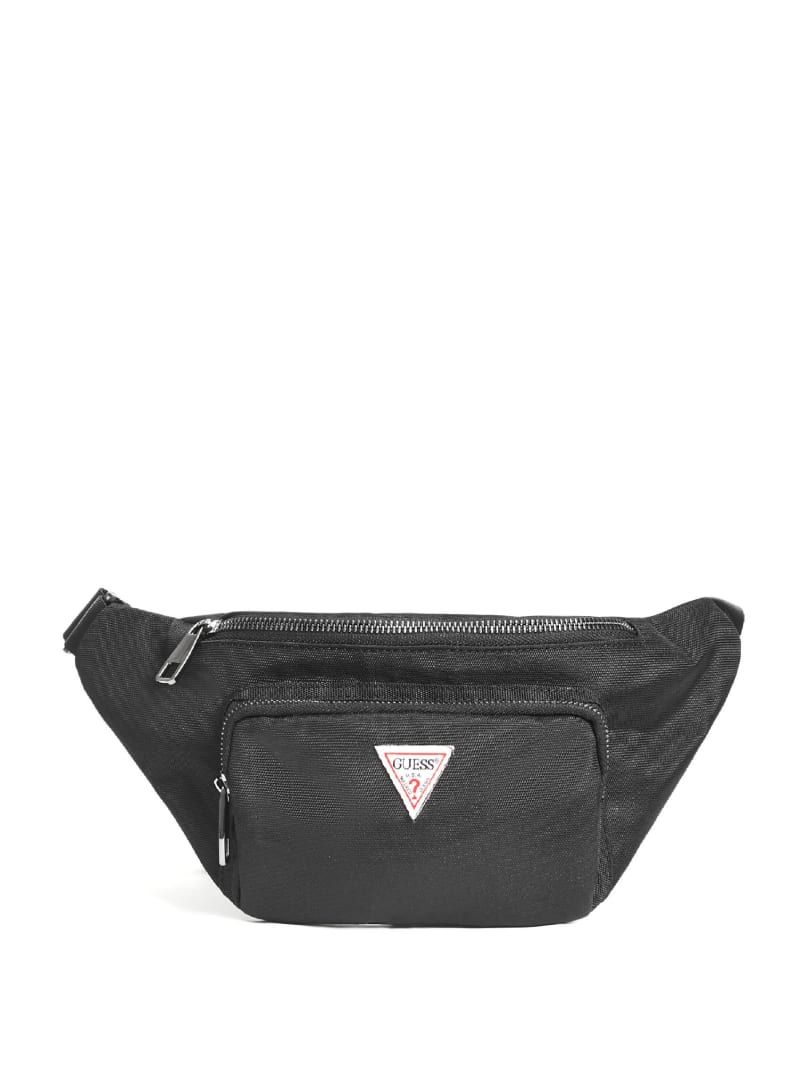 Plecaki Męskie Guess Płócienne Fanny Pack Czarne | 4512738-UN