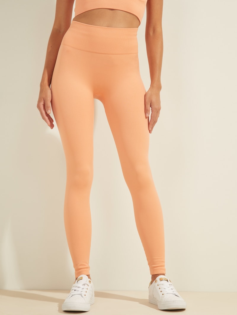 Spodnie Damskie Guess Alma Seamless Leggings Pomarańczowe | 6197830-HT