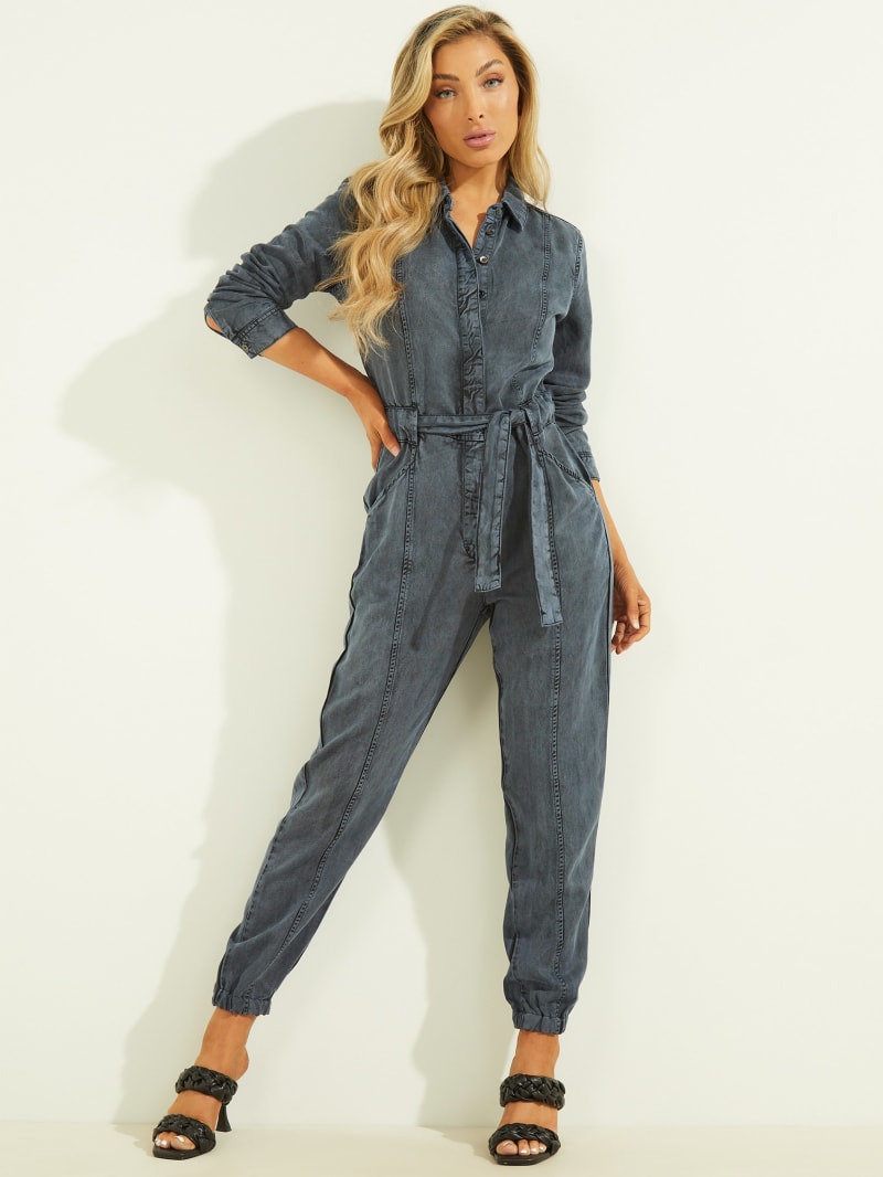 Sukienki Damskie Guess Neva Jumpsuit Niebieskie | 7325810-JZ