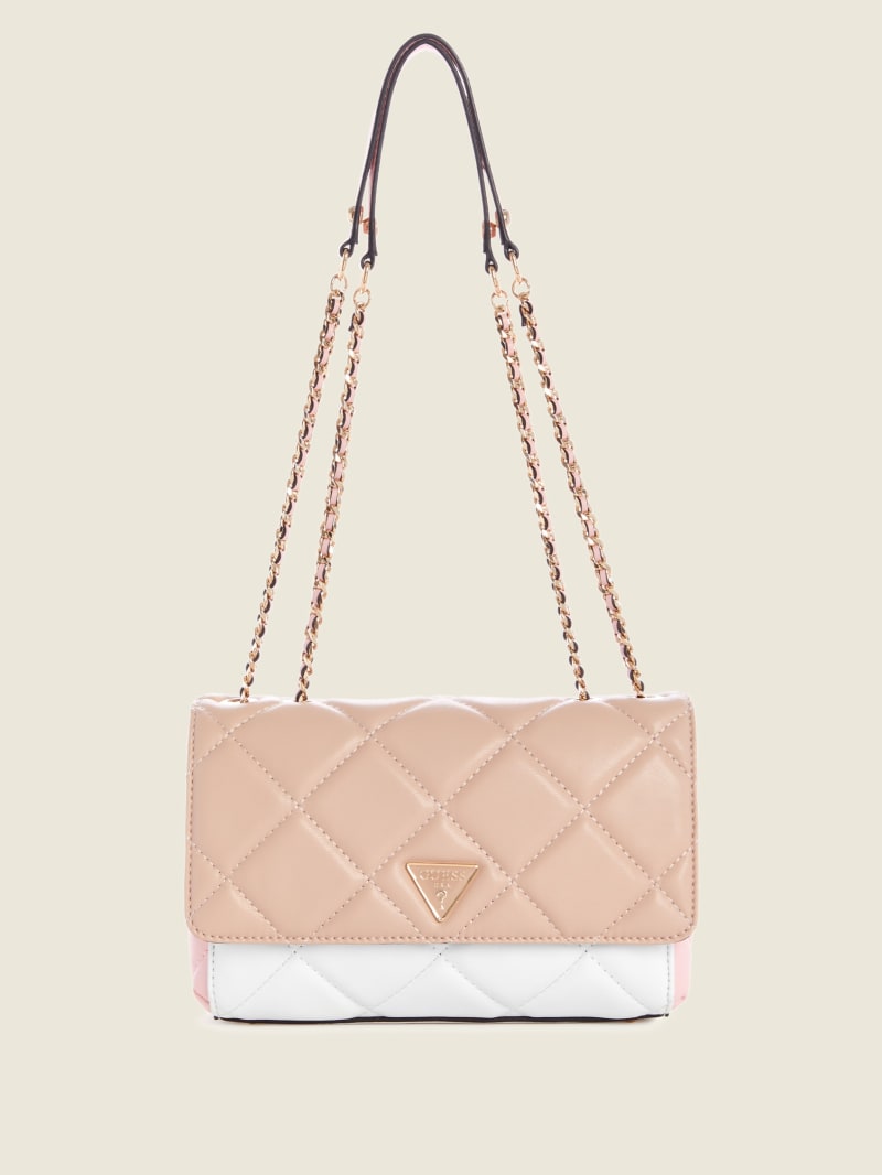 Torba Crossbody Damskie Guess Cessily Quilted Convertible Różowe | 1279536-BL