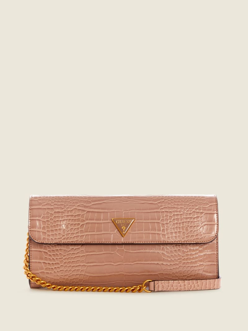 Torba Crossbody Damskie Guess Kyla Clutch Brązowe | 2753981-CO