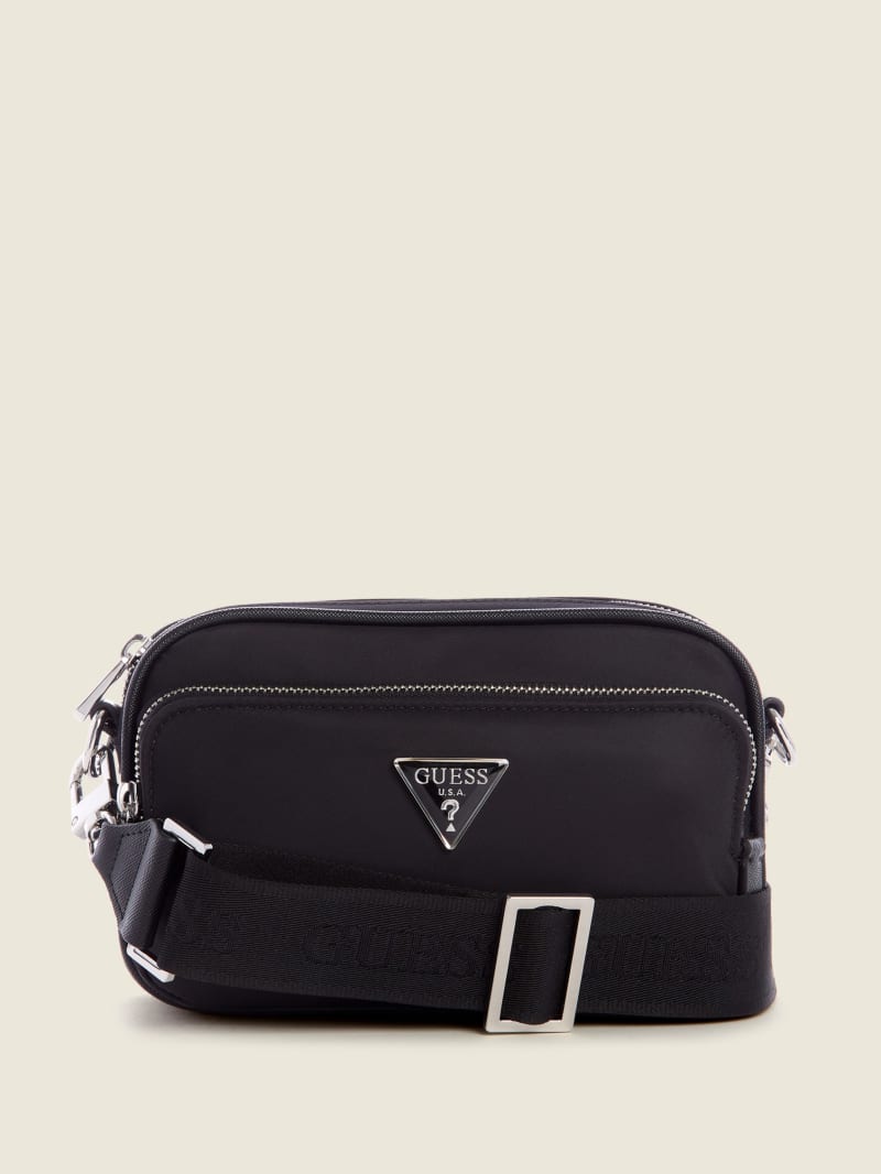 Torba Crossbody Damskie Guess Little Bay Camera Czarne | 1605428-SX