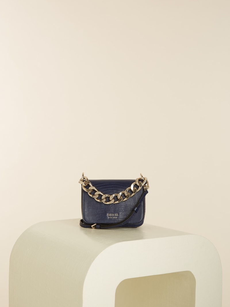 Torba Crossbody Damskie Guess Tullia Granatowe | 9805362-EH