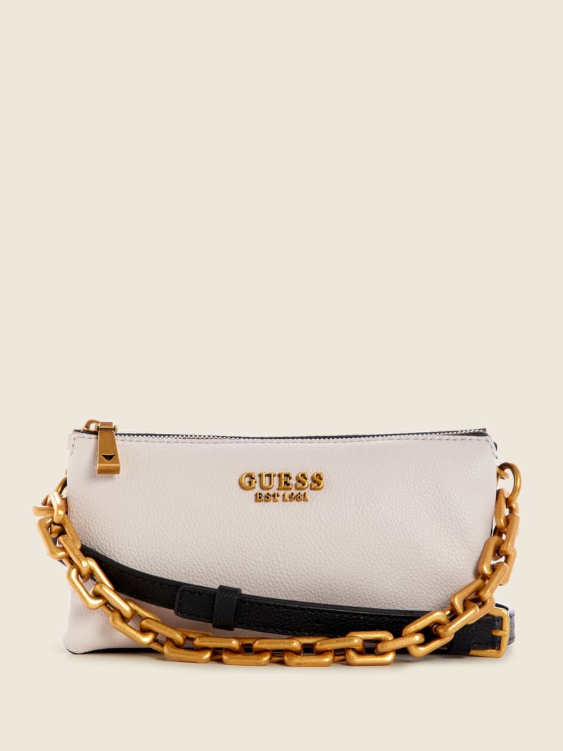 Torba Crossbody Damskie Guess Turin Triple Compartment Kremowe Białe | 1589032-MP