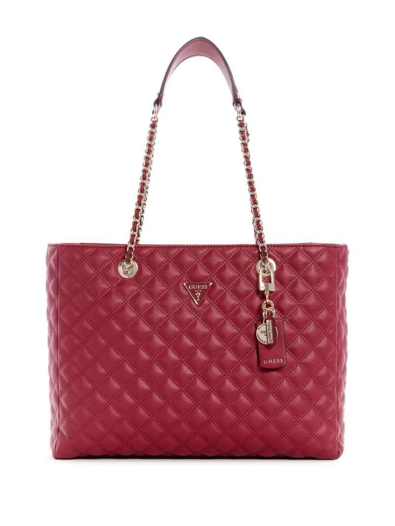 Torba Satchel Damskie Guess Cessily Quilted Fioletowe | 6152408-NM