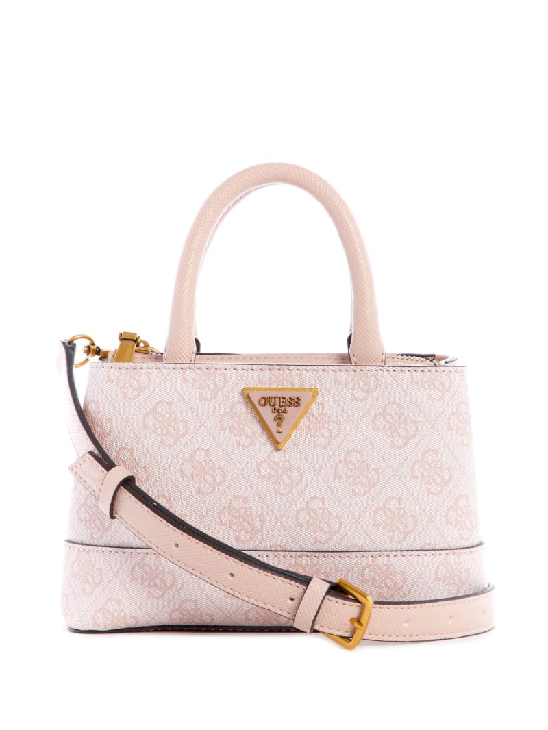 Torba Satchel Damskie Guess Cordelia Logo Różowe | 4512637-FD