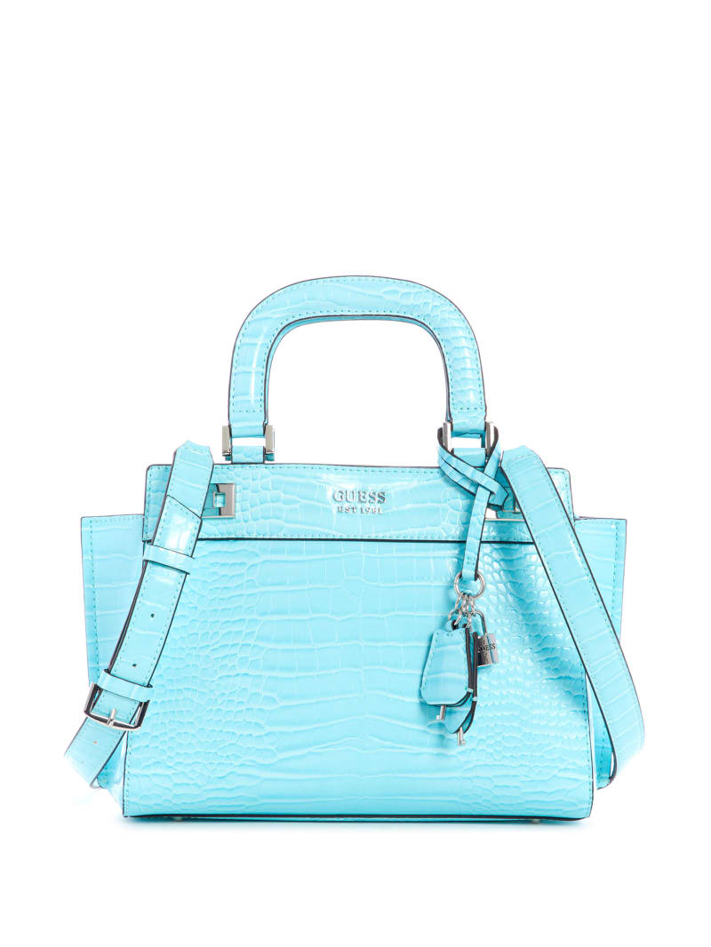 Torba Satchel Damskie Guess Katey Girlfriend Głęboka Turkusowe | 5864097-CZ