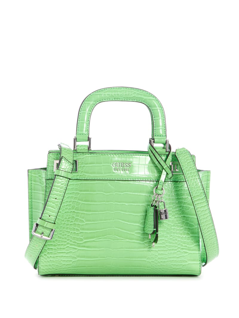 Torba Satchel Damskie Guess Katey Girlfriend Zielone | 6509147-LZ