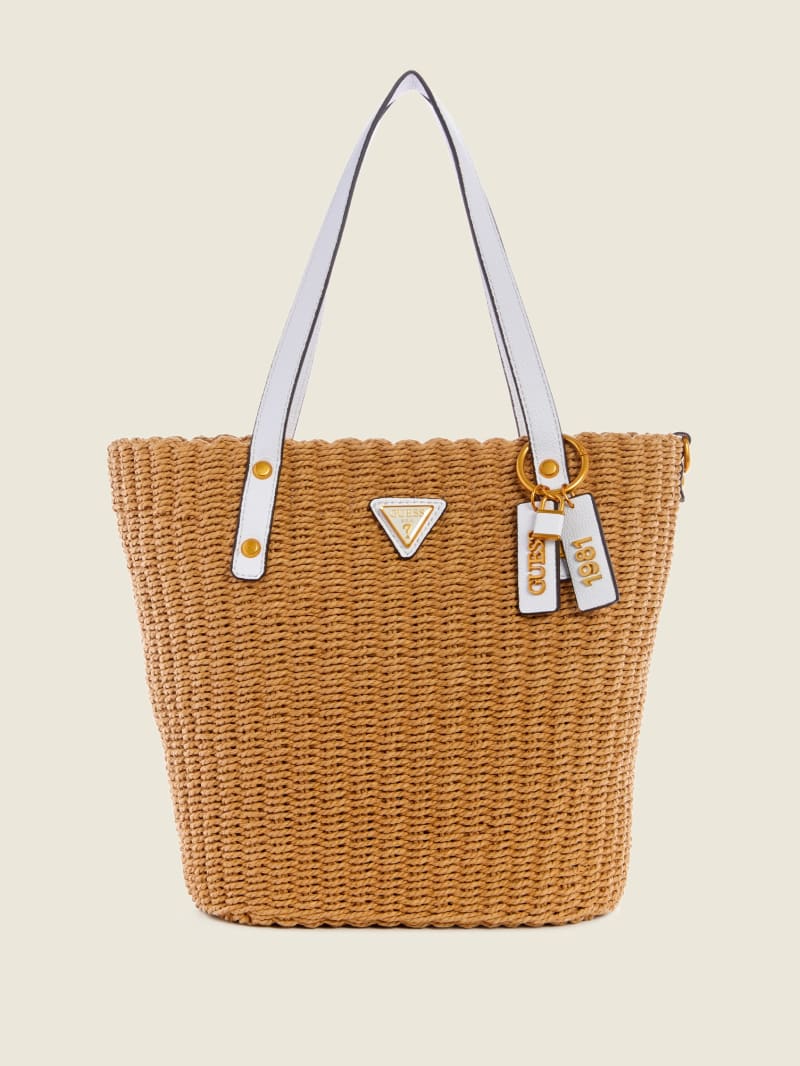 Torby Tote Damskie Guess Lilica Białe | 3658970-VQ