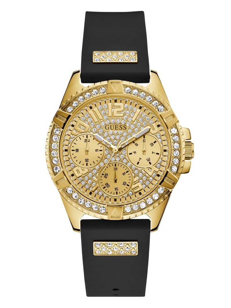 Zegarek Damskie Guess Gold-Tone And Wielofunkcyjny Czarne | 2801569-WG