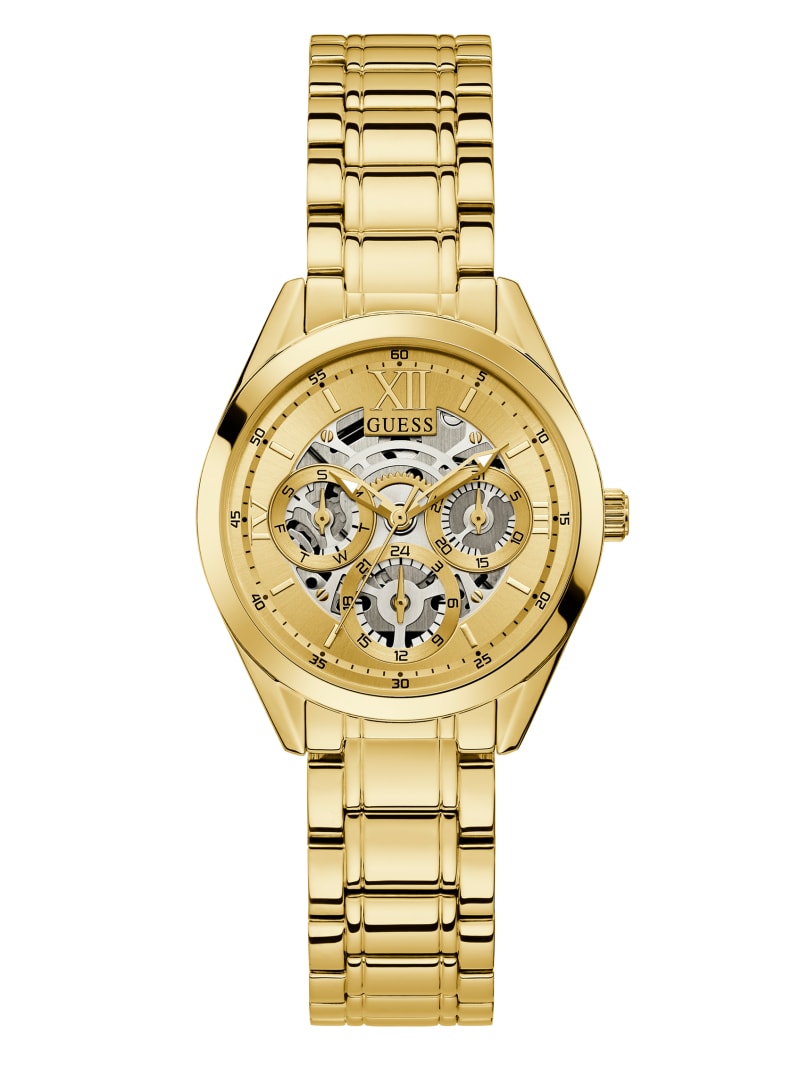 Zegarek Damskie Guess Gold-Tone Wielofunkcyjny Złote | 3678420-QS