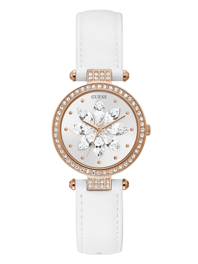 Zegarek Damskie Guess Rose Gold-Tone and Crystal Analog Kolorowe | 4510897-QI