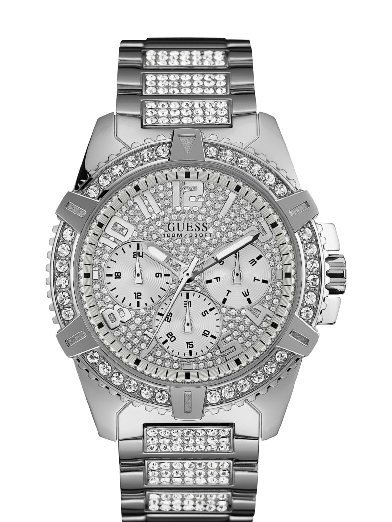 Zegarek Damskie Guess Silver-Tone Wielofunkcyjny Srebrne | 3264971-LV