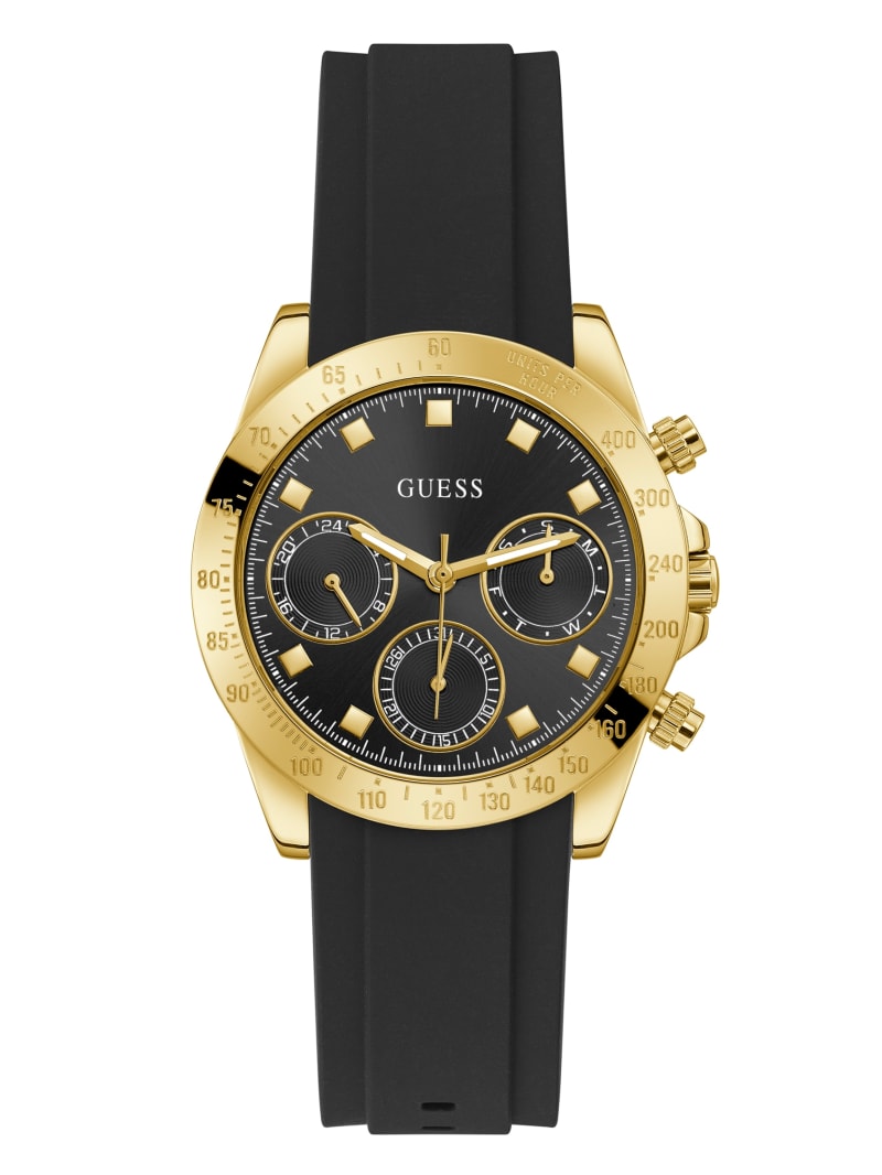 Zegarek Damskie Guess and Gold-Tone Chronographic Czarne | 7684903-GY