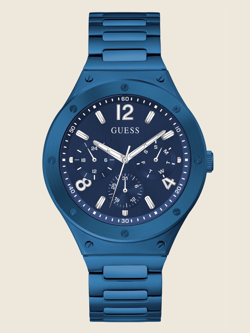 Zegarek Męskie Guess Blue Wielofunkcyjny Niebieskie | 6278034-NZ