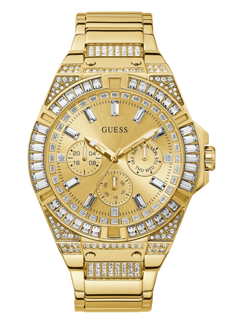 Zegarek Męskie Guess Gold-Tone Wielofunkcyjny Złote | 1739640-JH