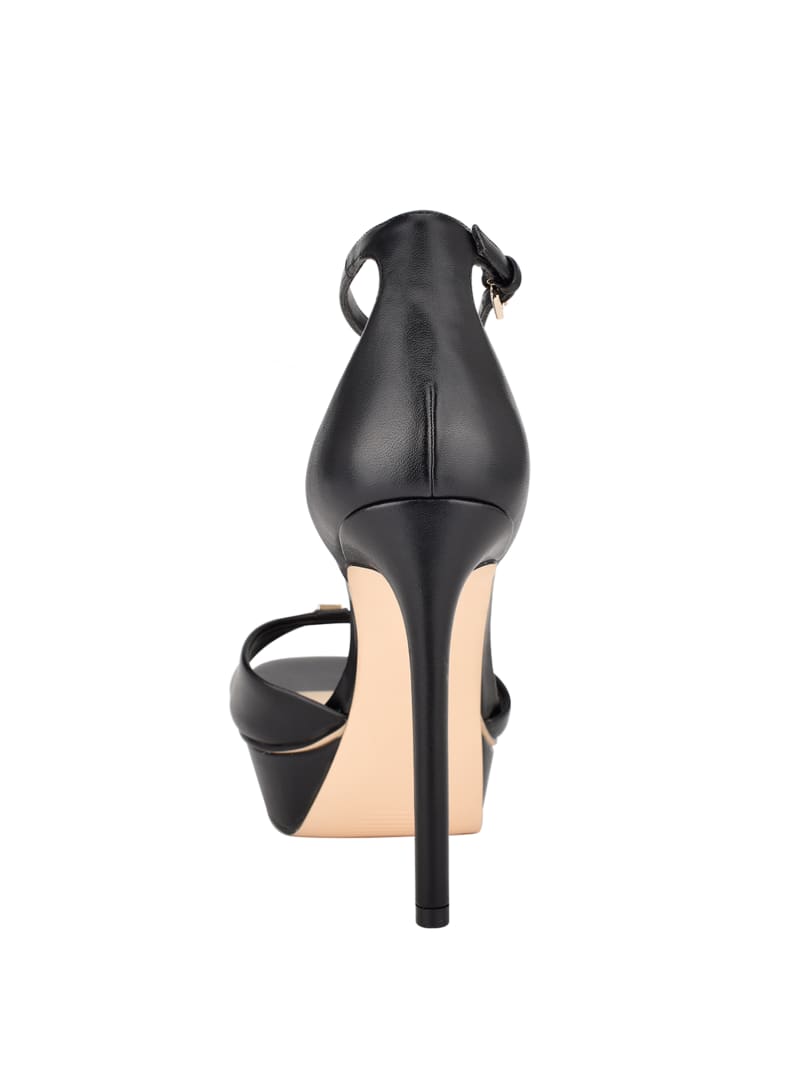 Botki Na Obcasie Damskie Guess Ellsyn Platformie Stiletto Czarne | 6923758-VO