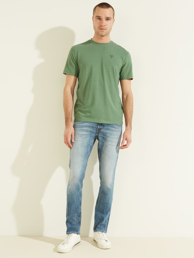 Koszulki Męskie Guess Eco Hedley Tee Zielone | 3752169-FT