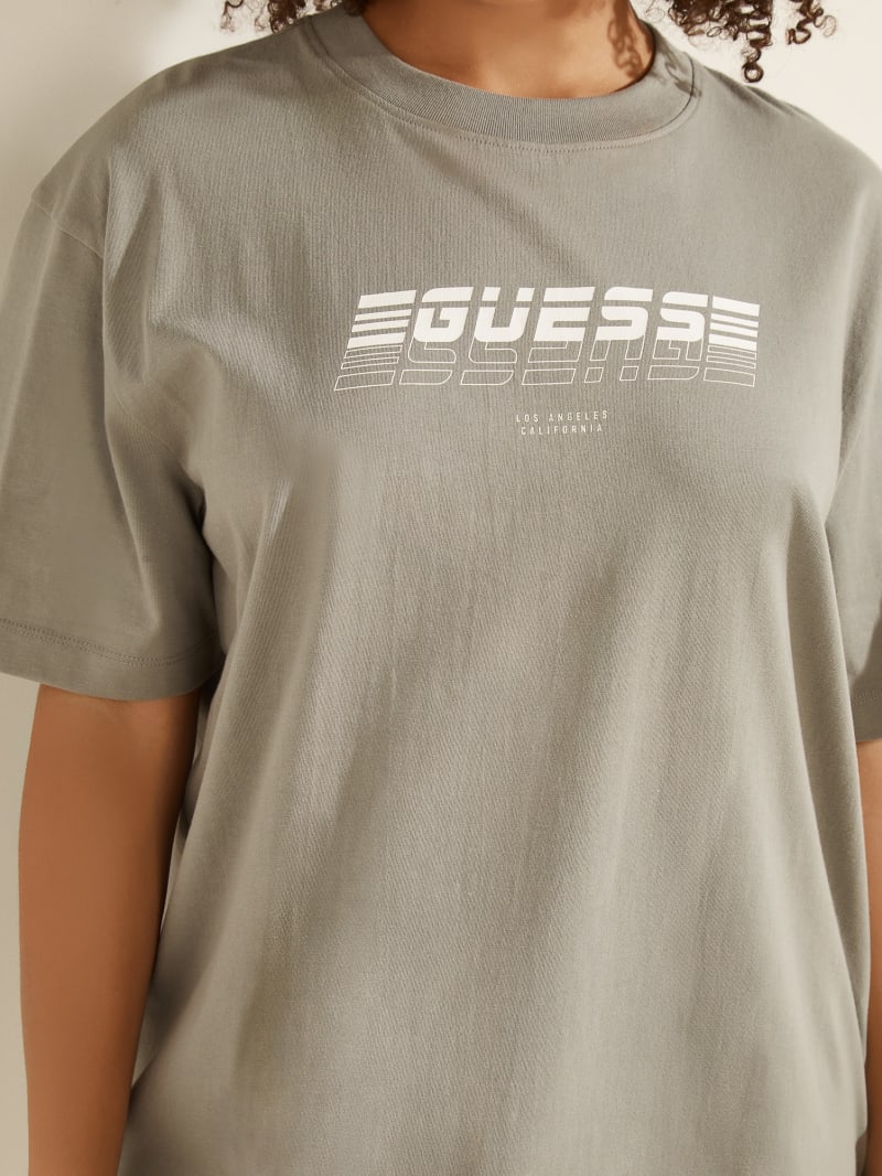 Najfatalniejszy Damskie Guess Eco Dalya Logo Tee Szare | 9521730-PS