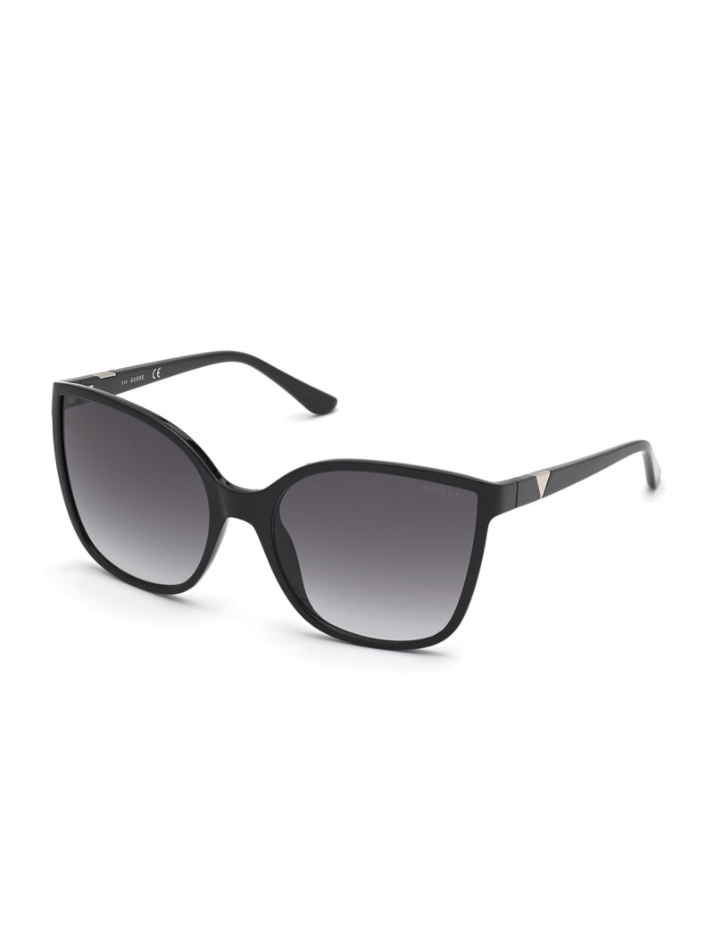 Okulary Słoneczne Damskie Guess Oversized Cat-Eye Srebrne | 1926870-MT