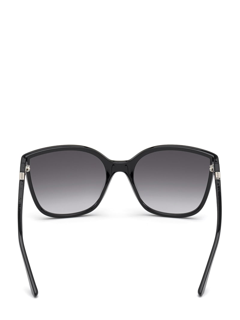 Okulary Słoneczne Damskie Guess Oversized Cat-Eye Srebrne | 1926870-MT