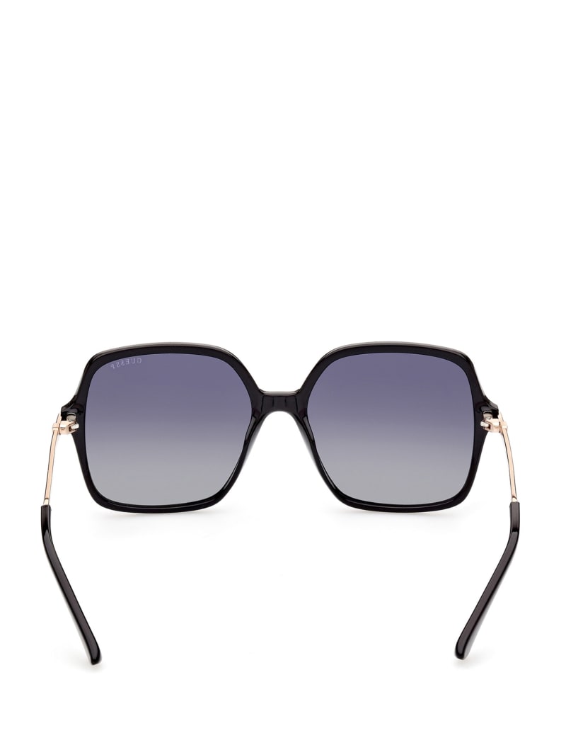 Okulary Słoneczne Damskie Guess Oversized Square Czarne | 2174890-NT