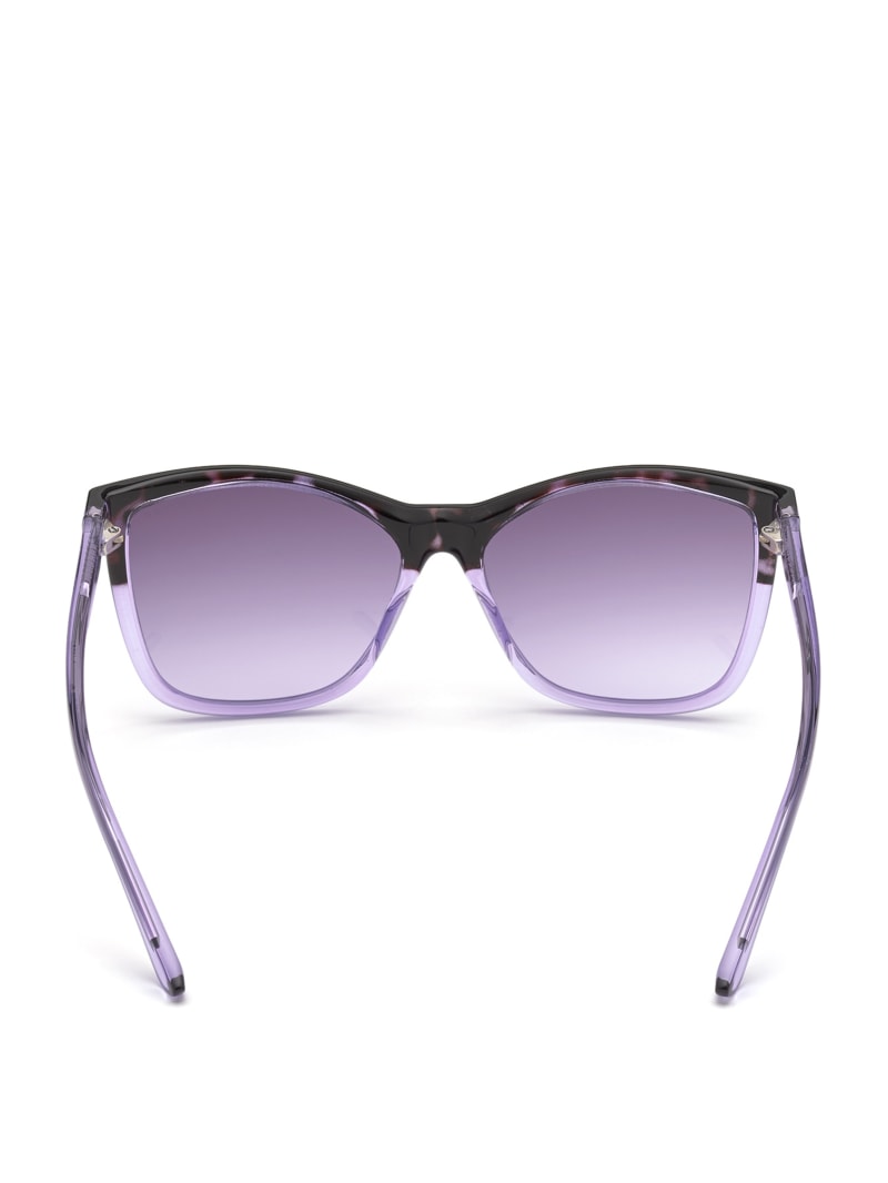 Okulary Słoneczne Damskie Guess Purple Square Fioletowe | 7916340-HY