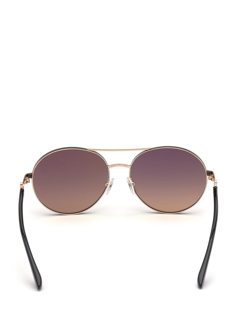 Okulary Słoneczne Damskie Guess Sally Aviator Niebieskie | 2638049-LR