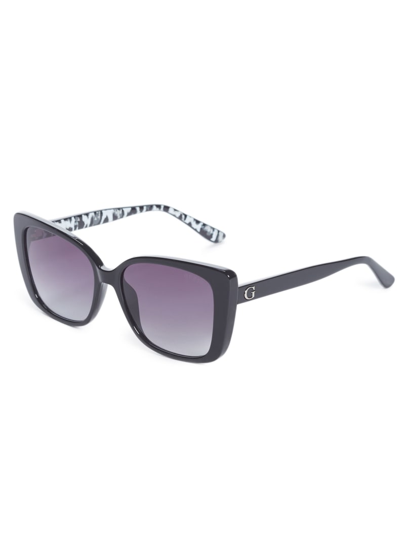 Okulary Słoneczne Damskie Guess Scarlett Square Srebrne | 9156083-TW