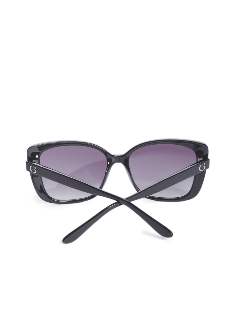 Okulary Słoneczne Damskie Guess Scarlett Square Srebrne | 9156083-TW