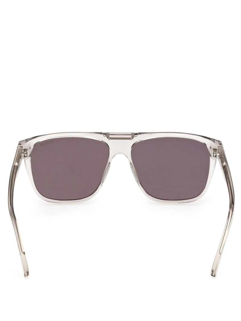 Okulary Słoneczne Męskie Guess Aviator Szare | 3176052-ZB