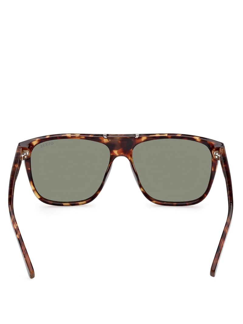 Okulary Słoneczne Męskie Guess Aviator Zielone | 9702684-AG