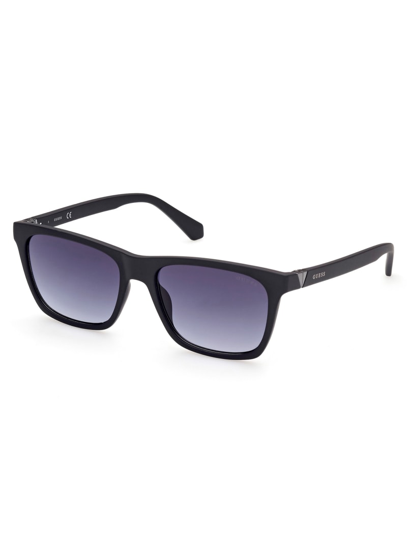 Okulary Słoneczne Męskie Guess Square Czarne | 8036945-OX