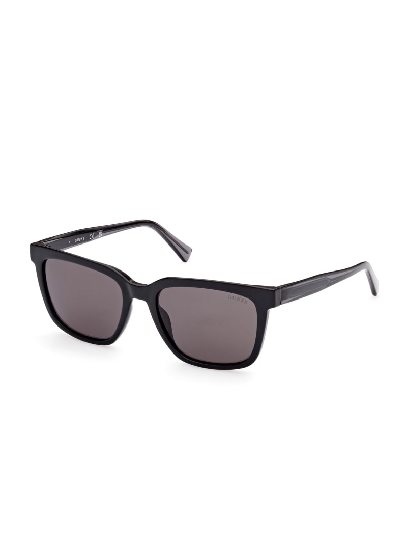 Okulary Słoneczne Męskie Guess Square Czarne | 8130765-XE