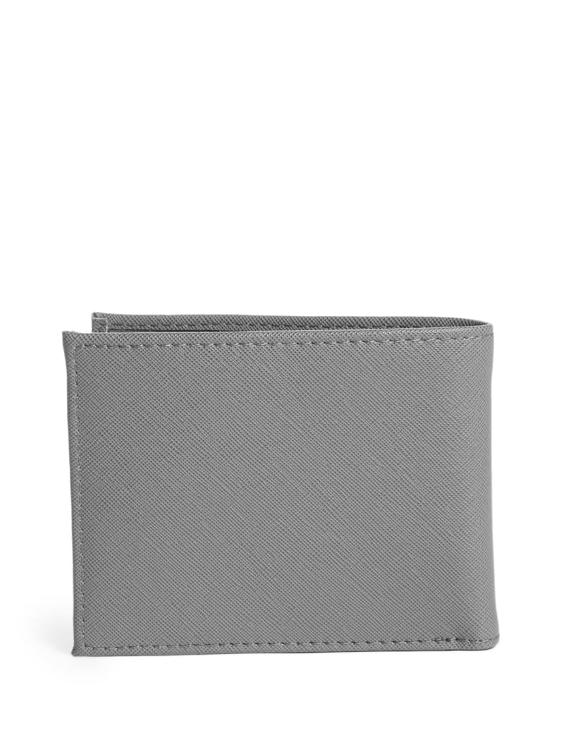 Plecaki Męskie Guess Certosa Skórzane Billfold Szare | 2387640-GX