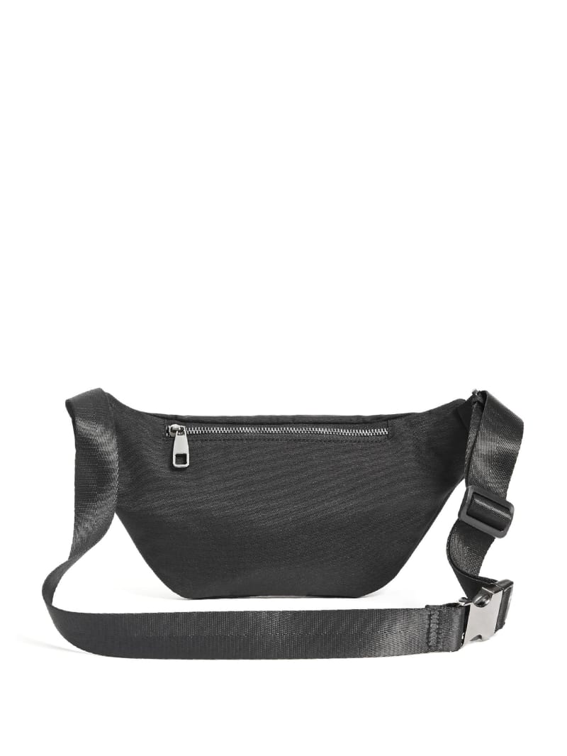 Plecaki Męskie Guess Płócienne Fanny Pack Czarne | 4512738-UN