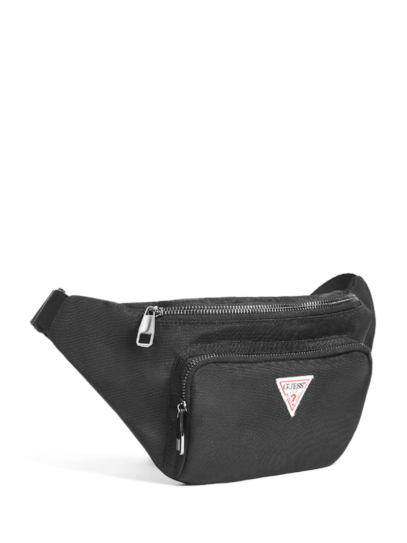 Plecaki Męskie Guess Płócienne Fanny Pack Czarne | 4512738-UN