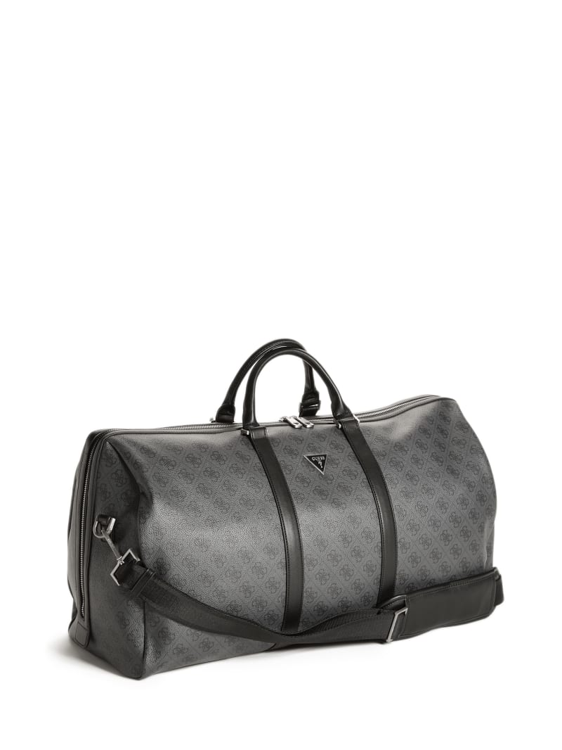 Plecaki Męskie Guess Vezzola Smart Weekender Duffle Czarne | 3976104-CZ