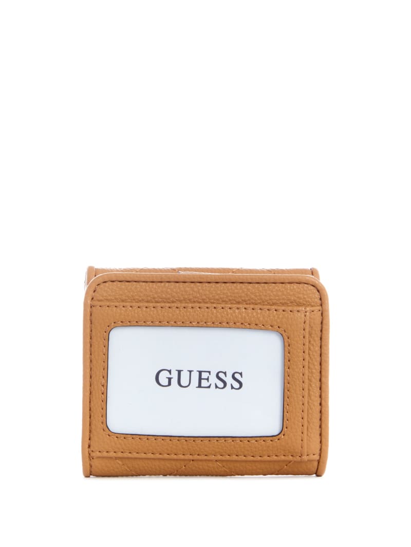 Portfele Damskie Guess Abey Card & Coin Purse Beżowe | 9437286-TO