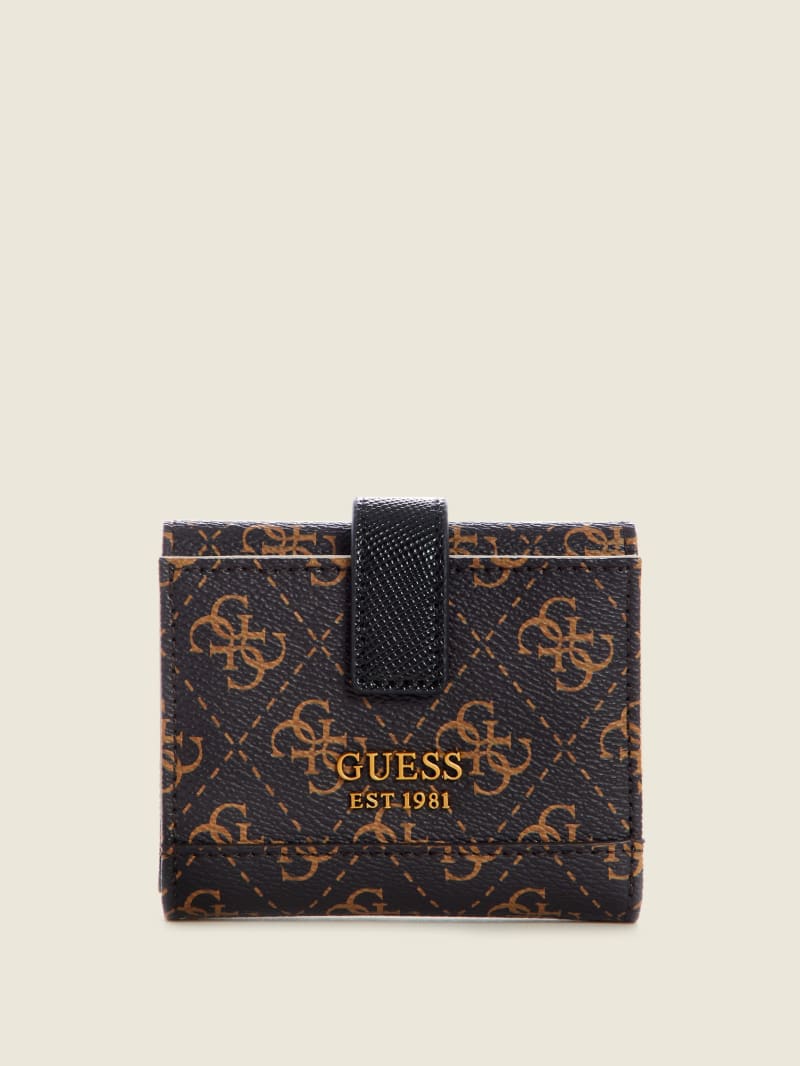 Portfele Damskie Guess Cordelia Logo Small Trifold Kolorowe | 0318576-VJ