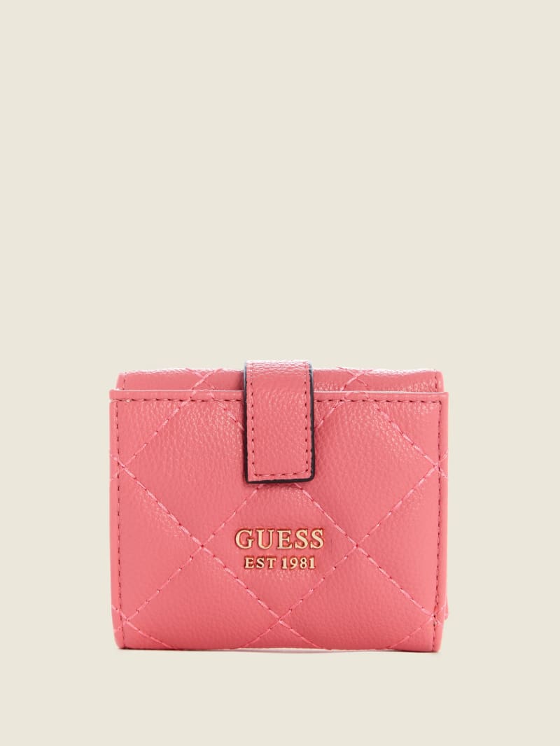 Portfele Damskie Guess Gillian Petite Trifold Morelowe | 2987346-AQ