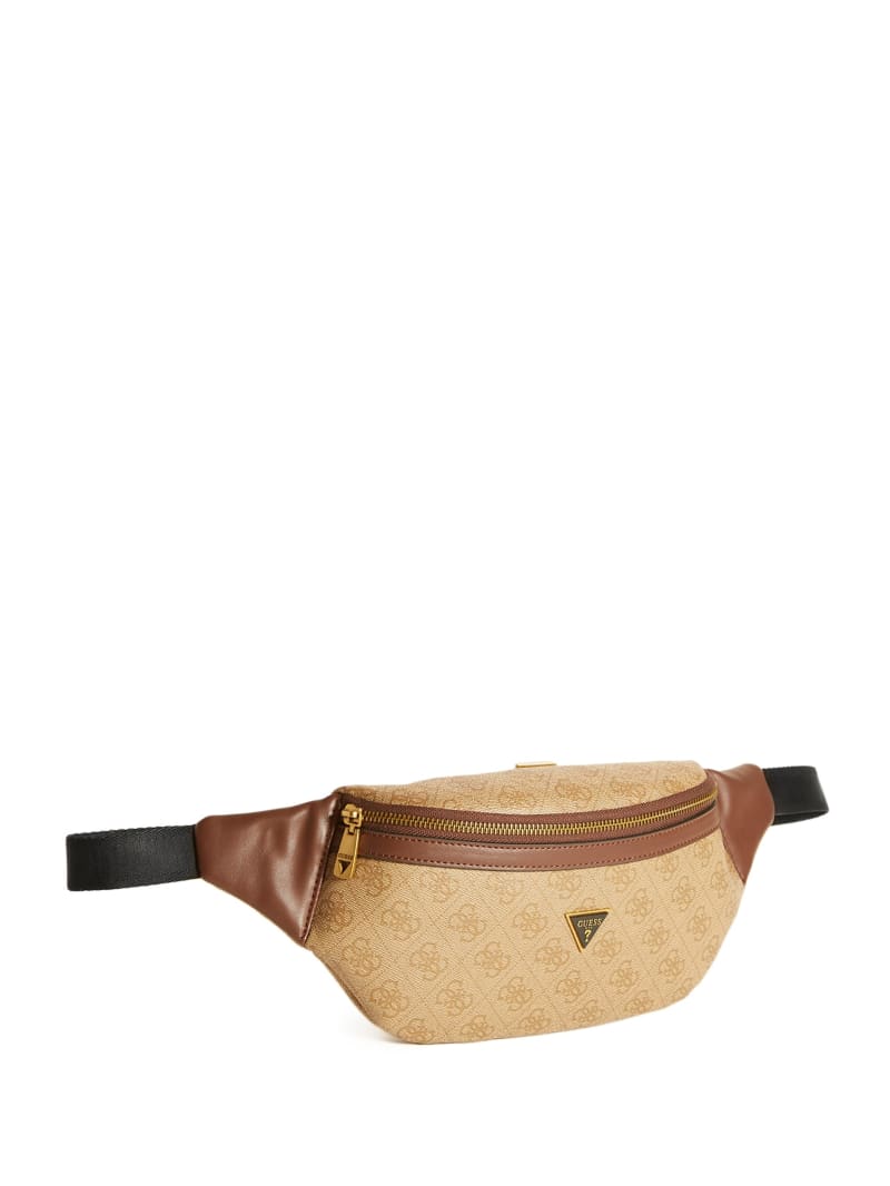 Portfele Damskie Guess Vezzola Belt Brązowe | 7362485-KE