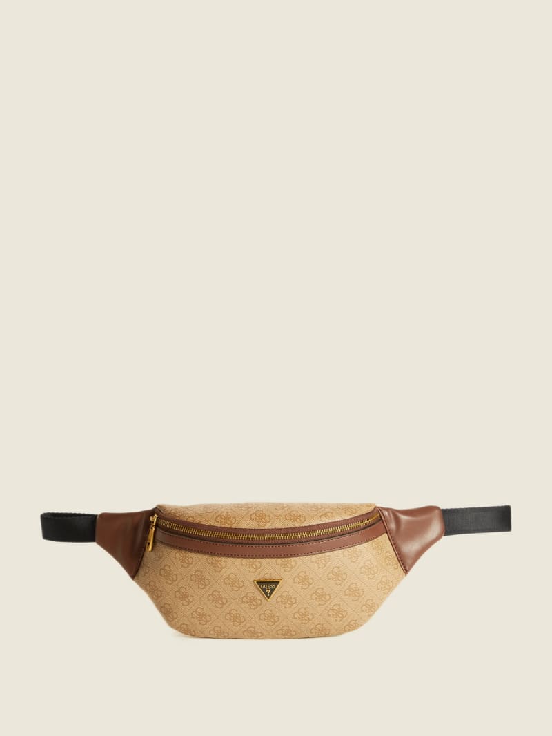 Portfele Damskie Guess Vezzola Belt Brązowe | 7362485-KE