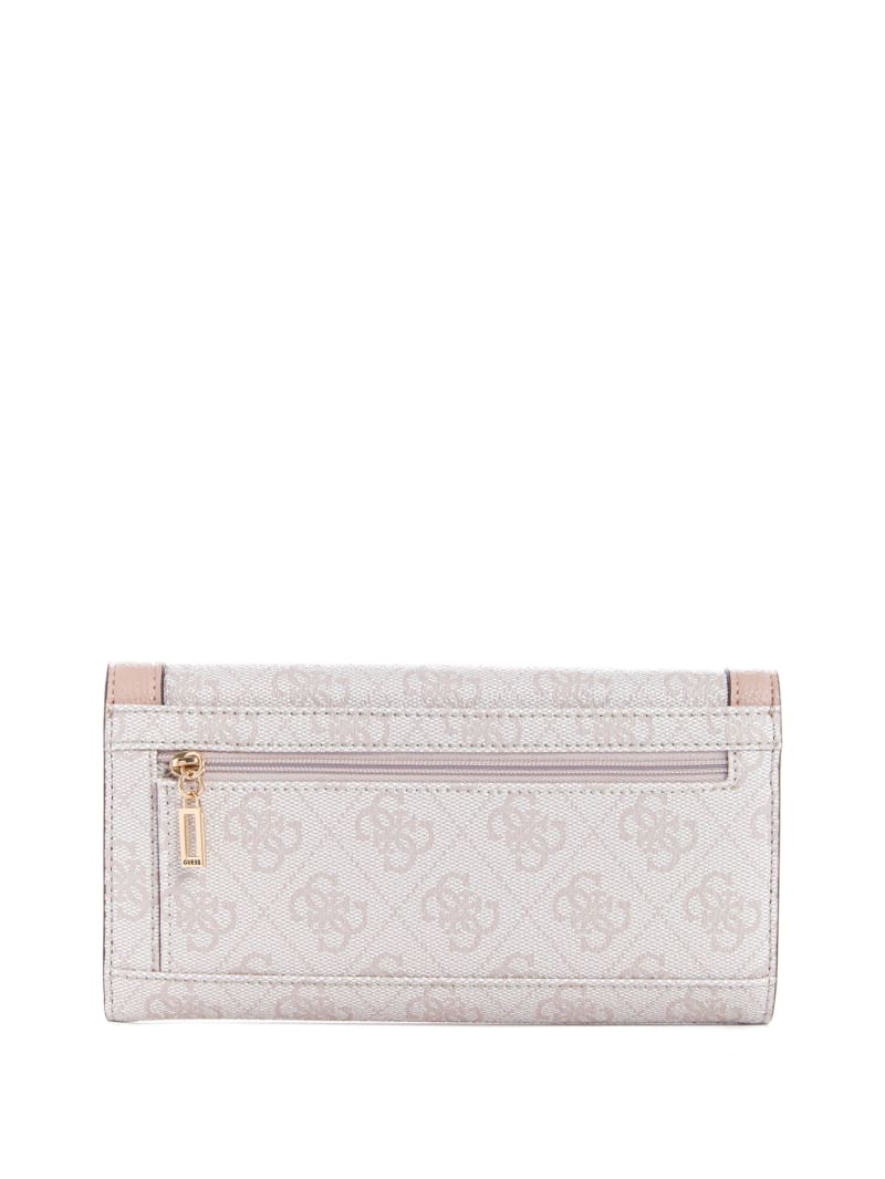 Portfele Damskie Guess Zadie Logo Multi Clutch Różowe | 1745980-IB