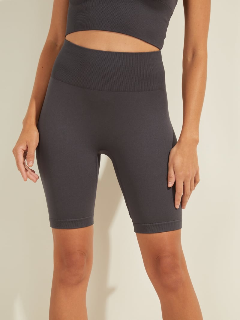 Spodnie Damskie Guess Alma Seamless Bikers Granatowe | 2835076-XY